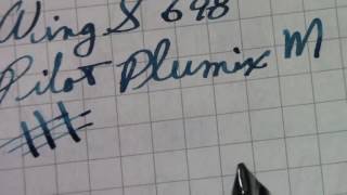 Wing S 698 with Plumix M Nib excellent combo [upl. by Jessee]