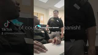 Officer Santos thinks everyone should know Spanish spanish [upl. by Adiaj]