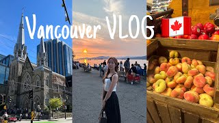 vancouver vlog 밴쿠버 워킹홀리데이 브이로그 3 🇨🇦  selc 어학원 첫날 후기  파스타 피자 먹방 [upl. by Violette637]