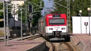 Renfe 450024 saliendo de Vilanova i la Geltrú [upl. by Ahsekyw616]