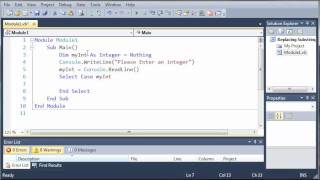 Visual Basic Tutorial  24  Select Case [upl. by Ehud]