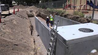 20000 Gallon Storm Vault Installation Reno Nevada [upl. by Gavan]