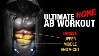 Ultimate Home Ab Workout UPPER MIDDLE LOWER VCUT [upl. by Malinowski219]