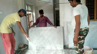 How to Marble flooring install [upl. by Yeleak690]