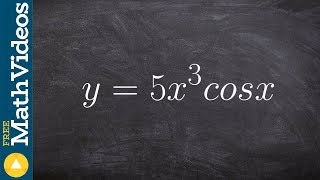 Product rule with cosine and a monomial derivative [upl. by Lebasile255]