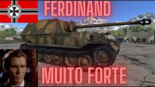 FERDINAND UM BUNKER MÓVEL WAR THUNDER PT  BR [upl. by Ayisan]