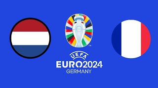 FC 24  PaysbasFrance  phase de poule  UEFA EURO 2024 [upl. by Nerwal409]