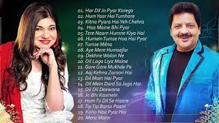 BEST Songs Udit Narayan amp Alka Yagnik  Evergreen romantic songs  Awesome Duets  SUPERHIT JUKEBOX [upl. by Hildy]