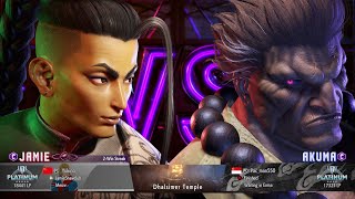 Street Fighter 6 Online Ranked Match Classic Jamie Vs Classic Akuma Clutch Ending Sort of [upl. by Ratna]