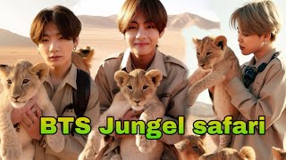 BTS Driving in Jungle safari  Hindi dubbing  bts run ep9 [upl. by Alisun563]