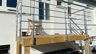 Extension terrasse sur pilotis partie 2 quotsuite et finquot [upl. by Corey]