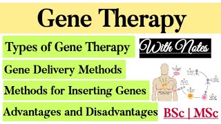 Gene Therapy Types Somatic amp Germline Methods of inserting gene Ex vivo amp In Vivo Gene Transfer [upl. by Eustatius]