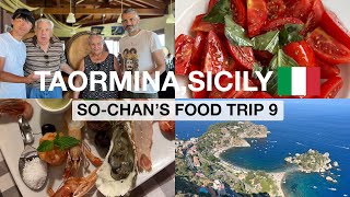 The Best of Sicilian Food Here in Taormina Sicily and Home of the Godfather [upl. by Eiten]