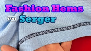 Uncommon Yet Creative Knit Hems for Serger and Coverstitch [upl. by Rubie56]