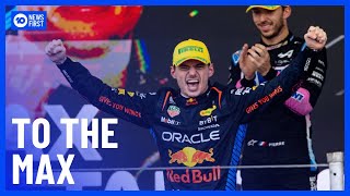 Max Verstappen Wins In Brazil From Grid 17  10 News First [upl. by Hax]