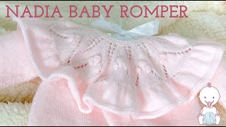 Nadia Baby Romper  Pattern  134 Ruffle around the yoke [upl. by Crelin]