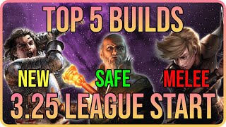 TOP 5 League Start Build Guides for Path of Exile 325 Settlers League [upl. by Ecnatsnok]