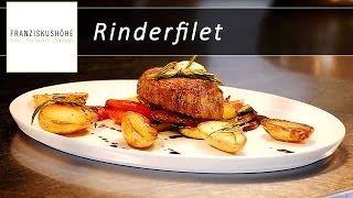 Restaurant Franziskus Rinderfilet auf gebratenem Gemüse [upl. by Kimmel379]