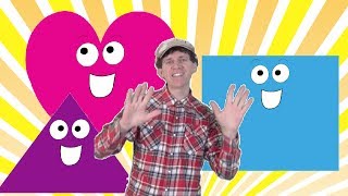 Shapes Counting and Clapping Song for Children  toddlers kids preschool learn English [upl. by Ioved]