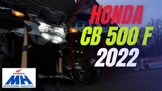 NEW HONDA CB 500F MY 2022 BEI MOTORRAD HUCHTING 4K [upl. by Amelus924]