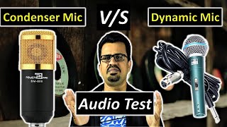 Condenser Microphone vs Dynamic Microphone  Whats The Difference  SINGING TEST  Hindi [upl. by Ahseel]