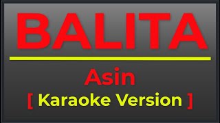 BALITA  ASIN II POPCORN KARAOKE  KARAOKE VERSION [upl. by Bernadine]