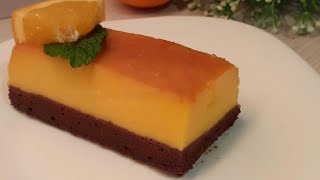 Con succo di arancia e cacao fai una torta deliziosaكيكة طبقات بالبرتقال والشوكولاتة هتعجبكم جدا🍊🍊 [upl. by Nared]