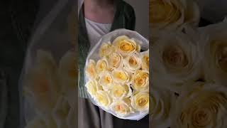 CANDLE LIGHT ROSE flowers доставкацветовспб florist цветыспб rose bouquet цветы aesthetic [upl. by Amand]