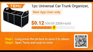 Universal Car Trunk Organizer Portable Foldable Waterproof UniversalCarStorage PortableTrunk [upl. by Yetnruoc]