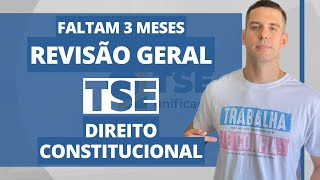 DIREITO CONSTITUCIONAL  REVISÃO GERAL  TSE Correção 3° Simulado [upl. by Audwin]