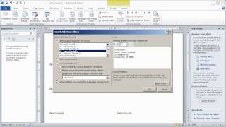 How to use Word 20072010 Mail Merge Wizard to print Avery Mailing Labels using Outlook Contacts [upl. by Nahtanaj848]