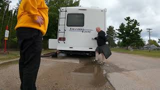 Emptying RV Septic Tank at Upper Peninsula State Fair Grounds Escanaba Michigan 6 Sept 2024 NGH2 [upl. by Hseham]