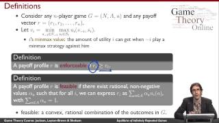 GTO505 Equilibria of Infinitely Repeated Games [upl. by Yklam]