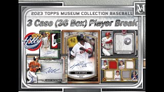 CASE 1 of 3  2023 Topps MUSEUM COLLECTION 3 Case 36 Box Player Break eBay 112223 [upl. by Chong]