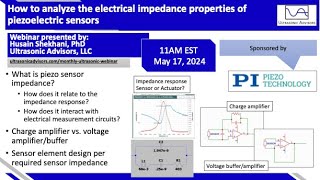 How to analyze electrical impedance properties of piezoelectric sensors [upl. by Neenad]