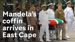 Nelson Mandelas coffin arrives in the East Cape [upl. by Wieche410]