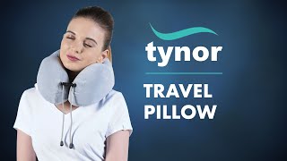 Tynor Travel Pillow I93 is a portable neck support for resting the neck during sleep [upl. by Eniad384]