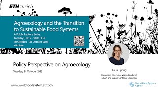 Policy Perspective Agroecology and the Transition to Sustainable Food Systems [upl. by Chuch]