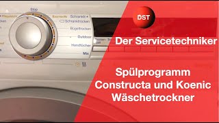 Spülprogramm Constructa und Koenic Wäschetrockner [upl. by Thirzia454]