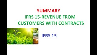 IFRS 15 Revenue from Contracts with Customers 2024 [upl. by Aicinod]