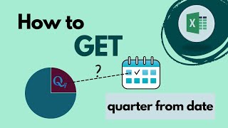 How to get the quarter from a date in Excel Q4 Q12021 etc [upl. by Ennaeirrac149]