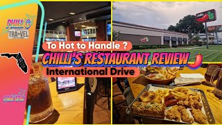 CHILLIS Restaurant Review  internationaldrive orlando [upl. by Pesvoh]