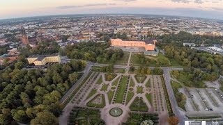 Uppsala Castle and Botaniska Trädgård in birdview [upl. by Alrzc]