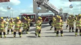 Firefighter Flash Mob Stayin Alive [upl. by Bradman]