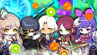 5 AMAZING Mobbing Classes in Maplestory NEW AGE [upl. by Lulu]