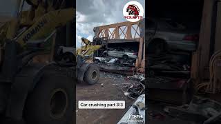 Crushing cars at Scrapys Auto Salvage part 33 car cars crush limo autosalvagecar salvage [upl. by Also885]