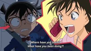 Detective Conan  Ran getting angry at Conan [upl. by Pierre]