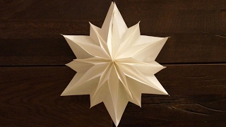 einfache Sterne zu Weihnachten basteln  paper stars tutorial  DIY [upl. by Nobie]