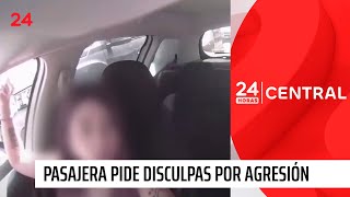 Indignación por agresión de pasajera a conductor de app venezolano  24 Horas TVN Chile [upl. by Heath877]