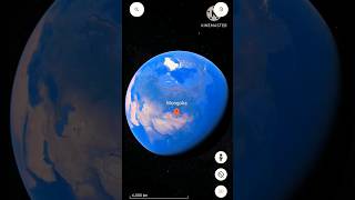 Mongolia on Google earth 🌍 shorts shortsfeed trending shortvideo [upl. by Atinad690]